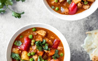 Tofu Tikka Masala prepared in the slow cooker