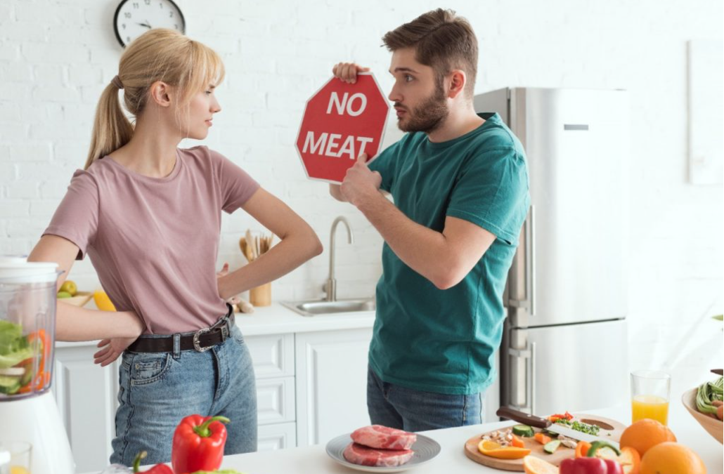 Vegans would not date a meat-eater