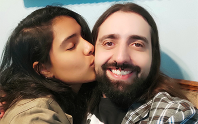 Casal vegano brasileiro se encontra em nosso aplicativo de namoro Veggly!