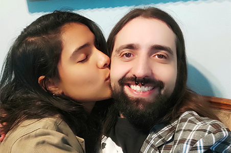 Casal vegano brasileiro se encontra em nosso aplicativo de namoro Veggly!