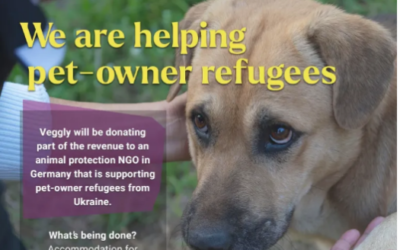 Veggly donates to animal protection NGOs: help pet-owner refugees