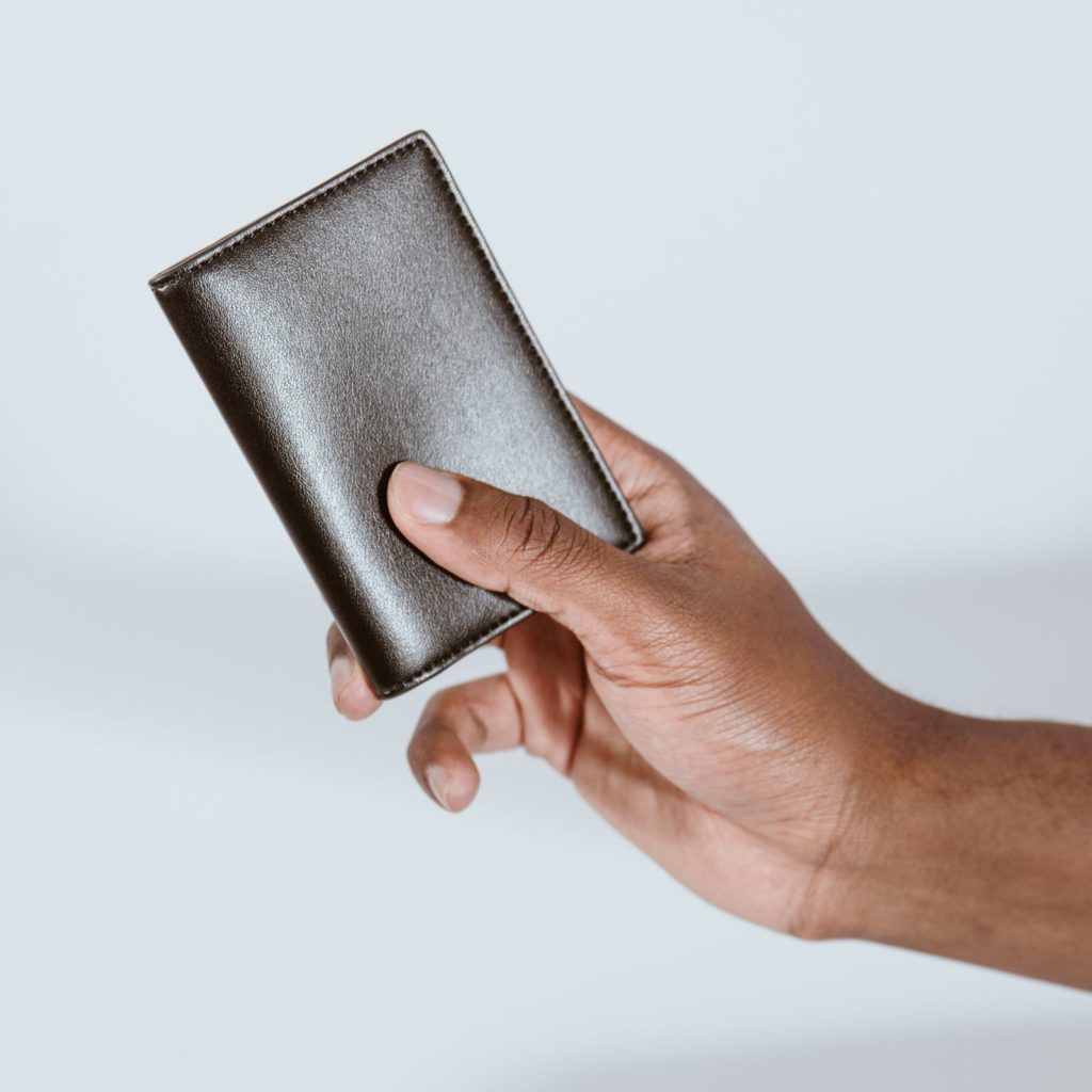 Luxtra Black Compact Wallet